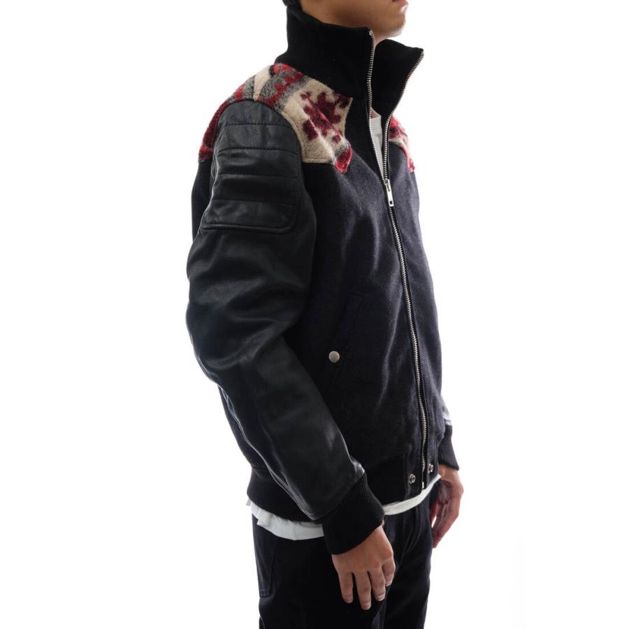 ジャケット・アウター \" Diesel \" Skull Stadium-Jacket DIESEL（ディーゼル）の「メンズ レザージャケット リラックスフィット
