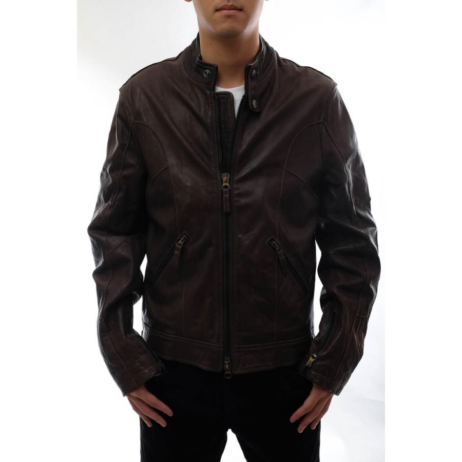 armani jeans シングルライダース