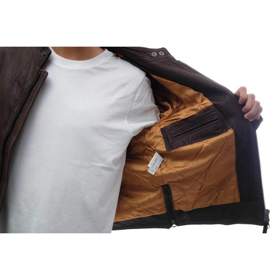 ARMANI JEANS アルマーニジーンズ シングルライダース C6B40EN-K6 牛革