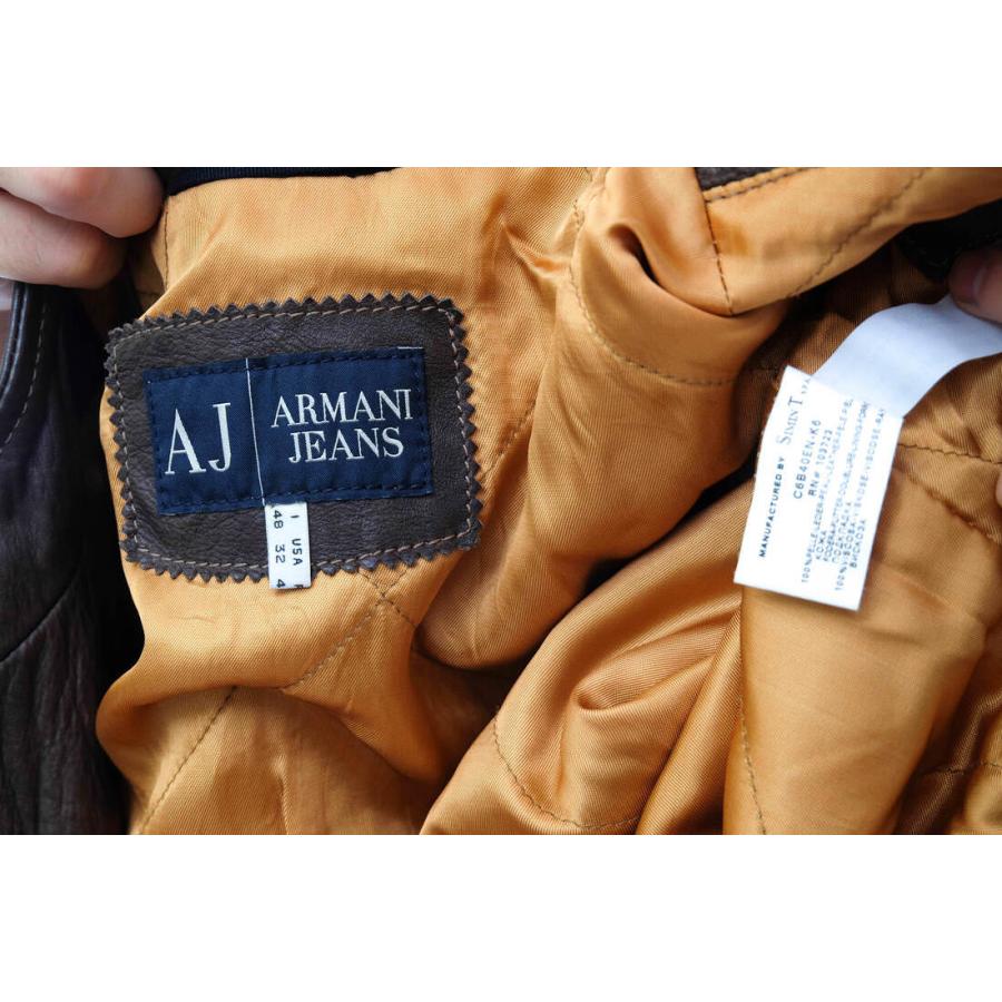 ARMANI JEANS アルマーニジーンズ シングルライダース C6B40EN-K6 牛革 