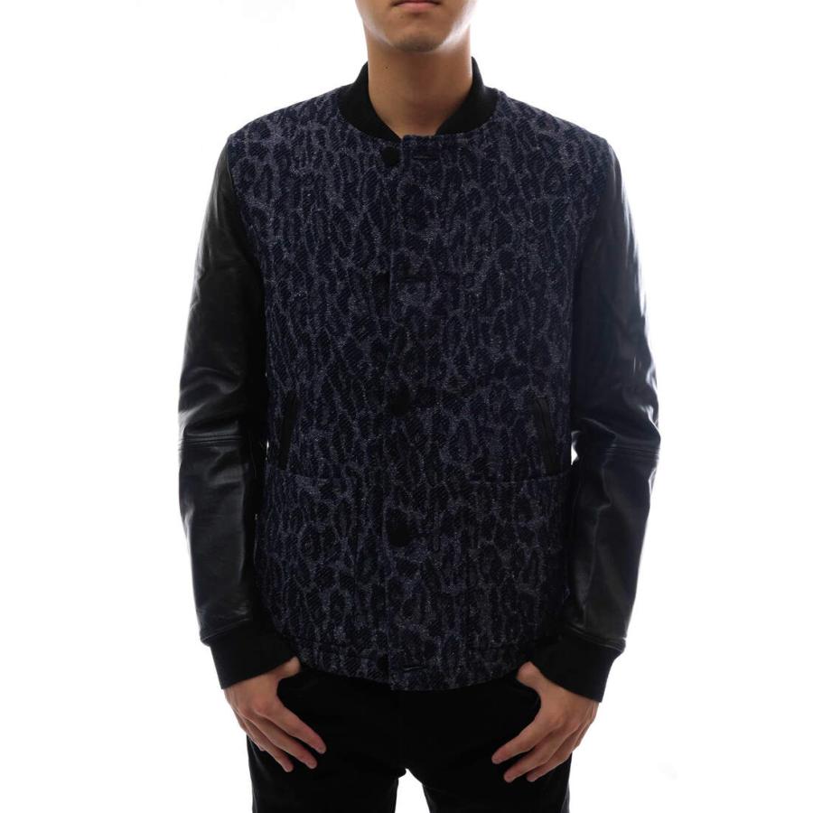 ○ポールスミス Paul Smith RED EAR PRIMALOFT ラムレザー 羊革 スタジャン PR-NY-31459 MK.242008 袖レザー バイカラー リブ 中綿 中古 Paul Smith（ポール・スミス） スタジャン PR-NY-31459 MK.242008 RED