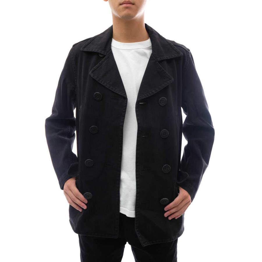 Ron Herman ピーコート　ブラック HERMAN 黒 ダブルブレストピーコート