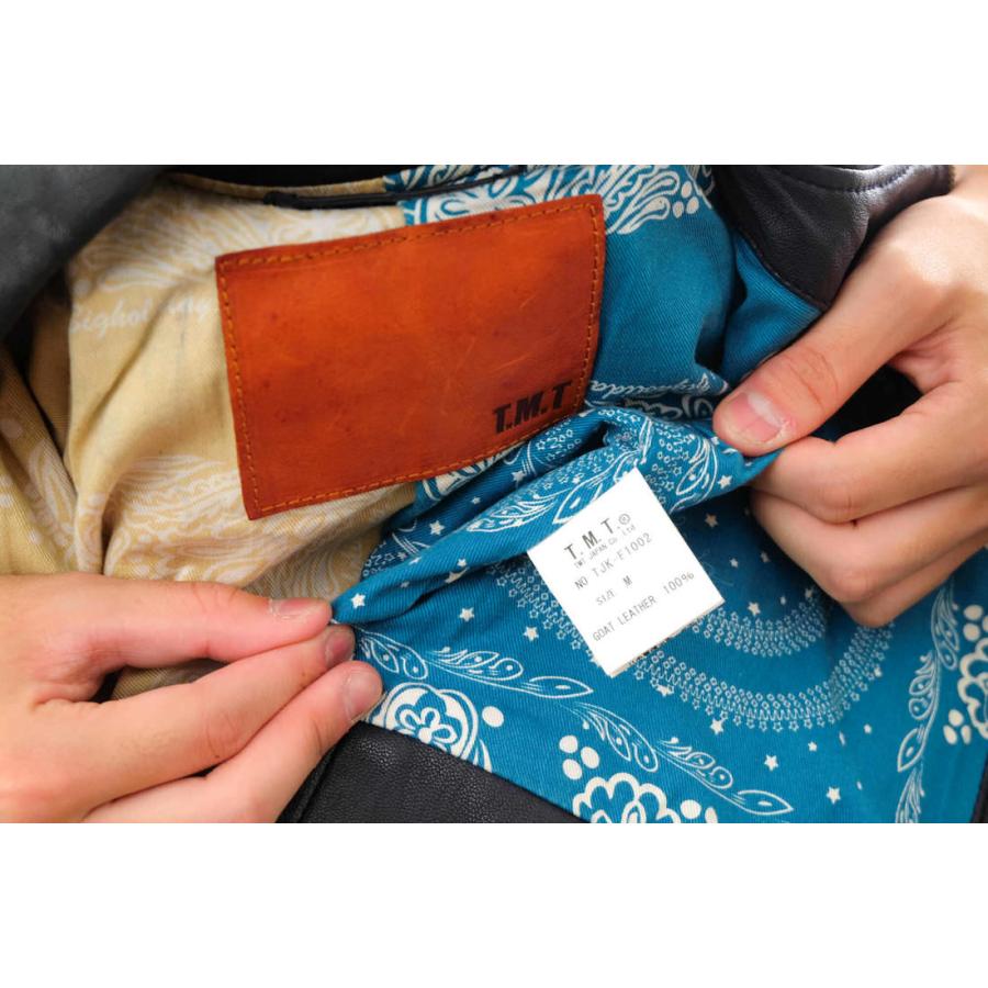 TMT ティーエムティー シングルライダース TJK-F1002 山羊革 ゴート