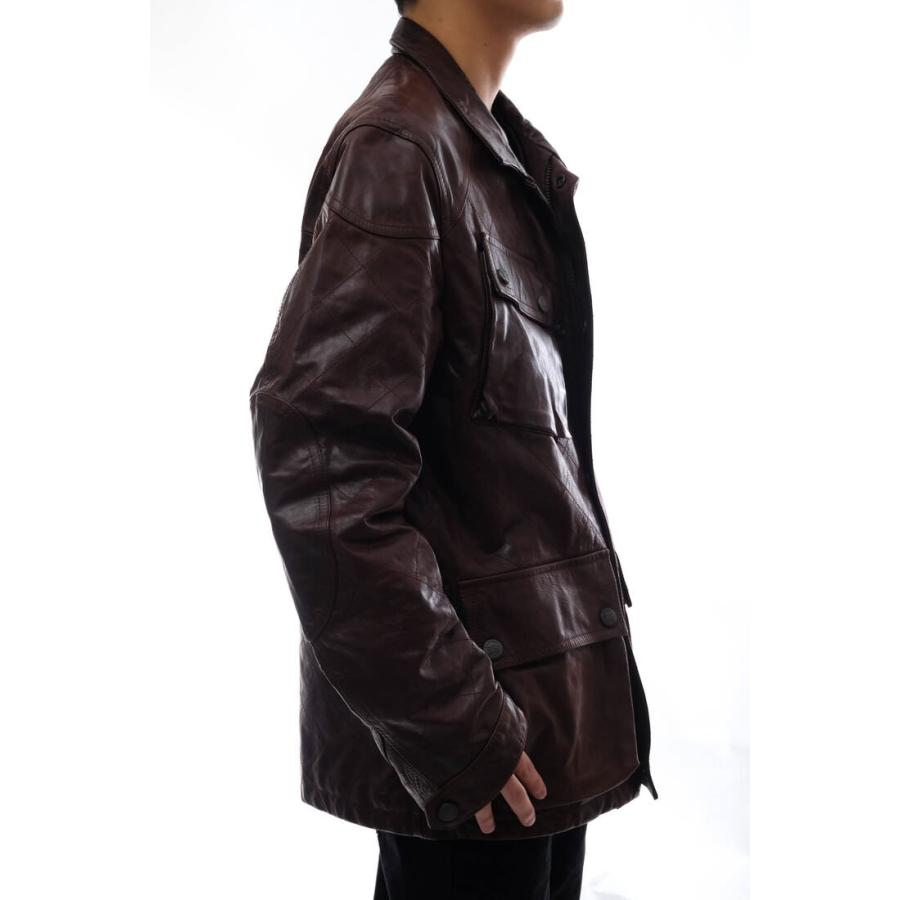 BURBERRY（バーバリー） ブルゾン OGDEN 牛革 モーターサイクル
