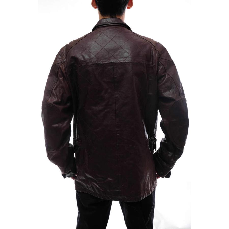 ○バーバリー BURBERRY 牛革 ブルゾン OGDEN モーターサイクルジャケット メンズ 【中古】 中古 BURBERRY（バーバリー） ブルゾン OGDEN 牛革 モーターサイクル