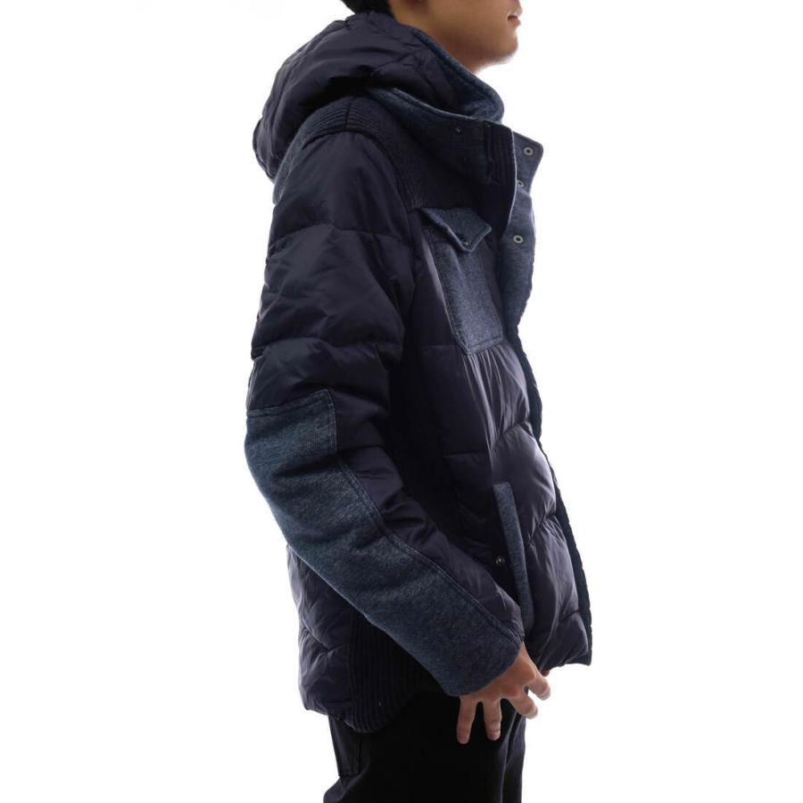 GAS ガス ダウンジャケット FASKO/S ローゲージニット フード付き リブ