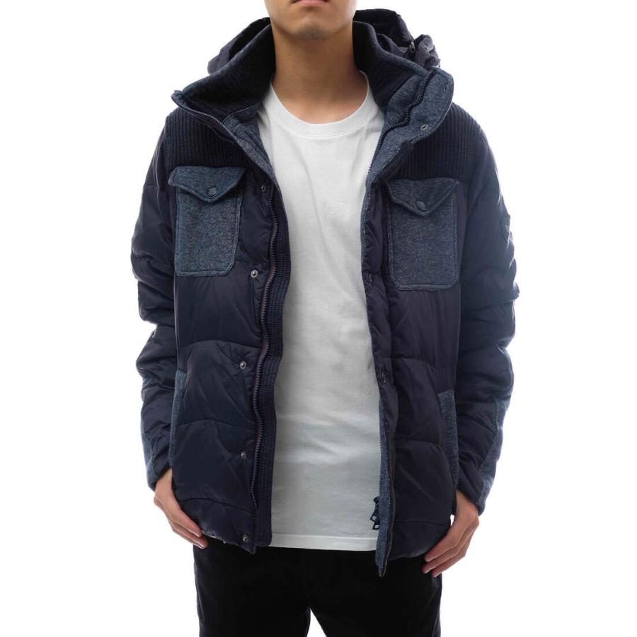 ○ガス GAS ローゲージニット ダウンジャケット FASKO/S ローゲージニット フード付き リブ メンズ 【中古】 中古 GAS ガス ダウンジャケット FASKO/S ローゲージニット フード付き リブ