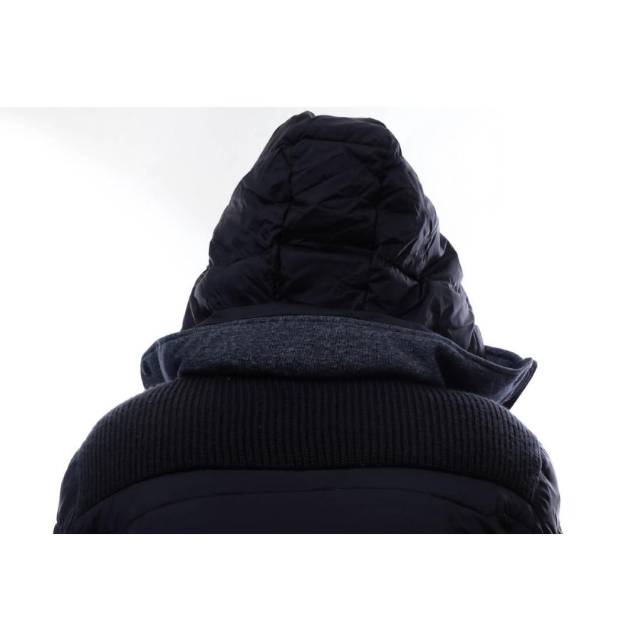 ○ガス GAS ローゲージニット ダウンジャケット FASKO/S ローゲージニット フード付き リブ メンズ 【中古】 中古 GAS ガス ダウンジャケット FASKO/S ローゲージニット フード付き リブ