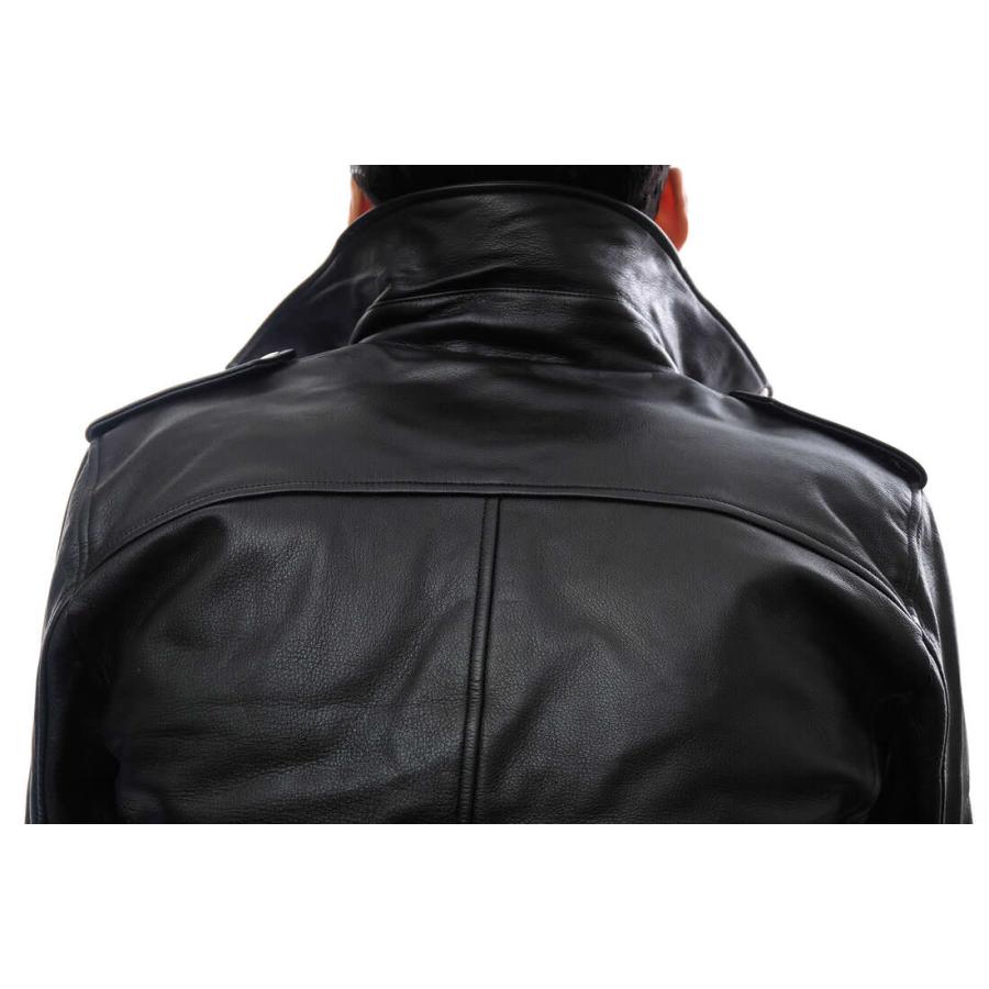 ○リベレイターオプス Liberator-ops 北海道産ホルスタイン種カーフレザー 牛革 ダブルライダース LI-15AJ03 内側ブランケット生地 中古 Liberator-ops リベレイターオプス ダブルライダース LI-15AJ03 北海道