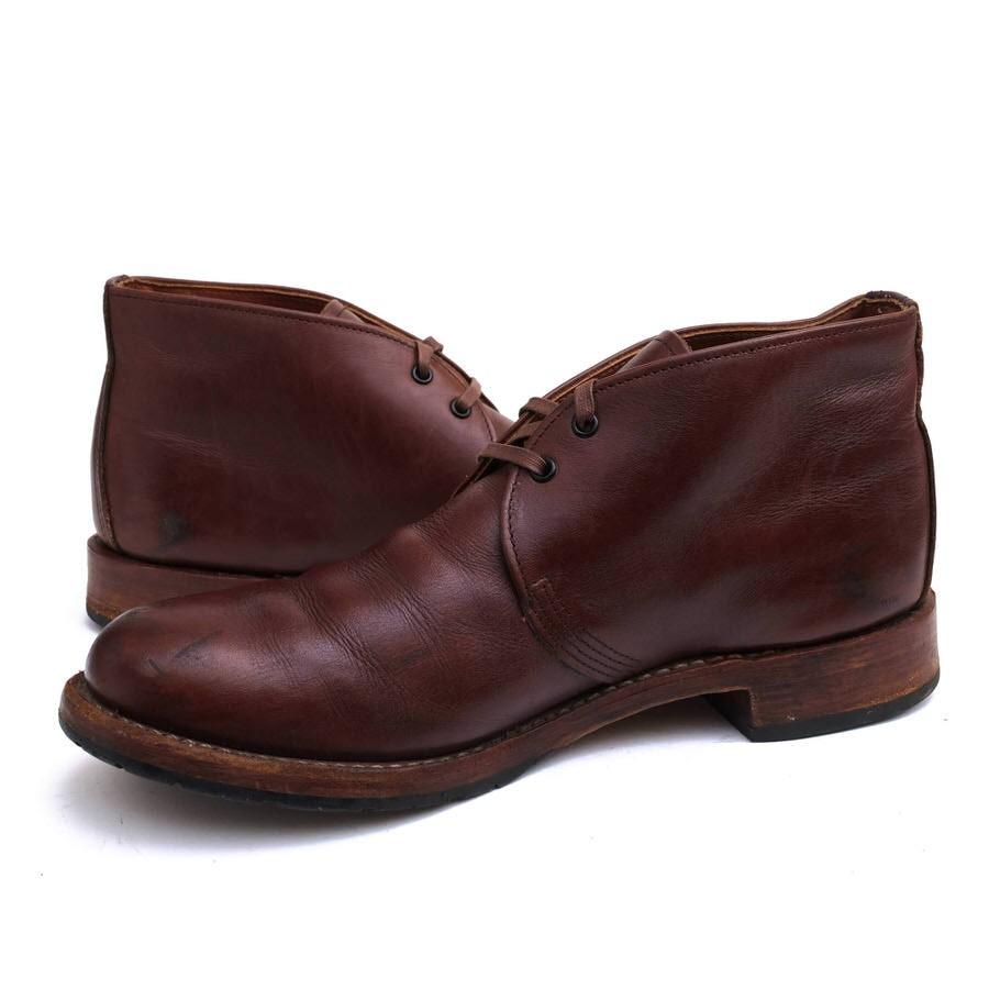 最安値でRED WING レッドウィング レザー＆ラグソール チャッカブーツ