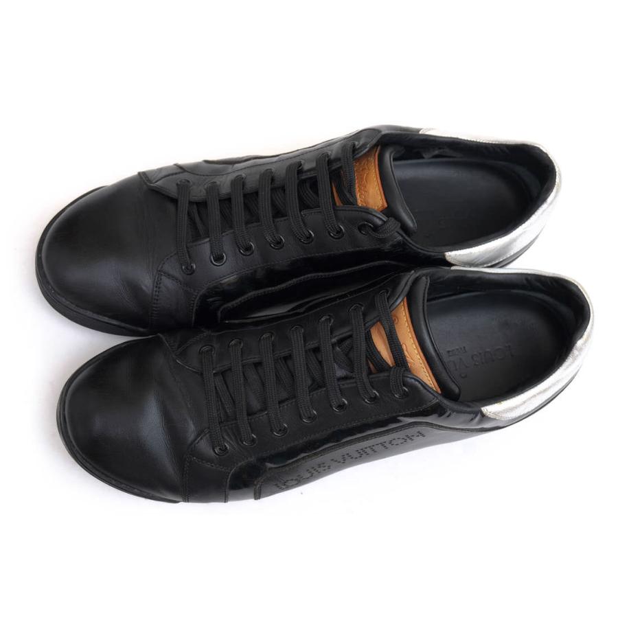 LOUIS VUITTON / ローカットスニーカー/UK8/BLK LOUIS VUITTON Louis Vuitton ヴィトン ローカットスニーカー 牛革