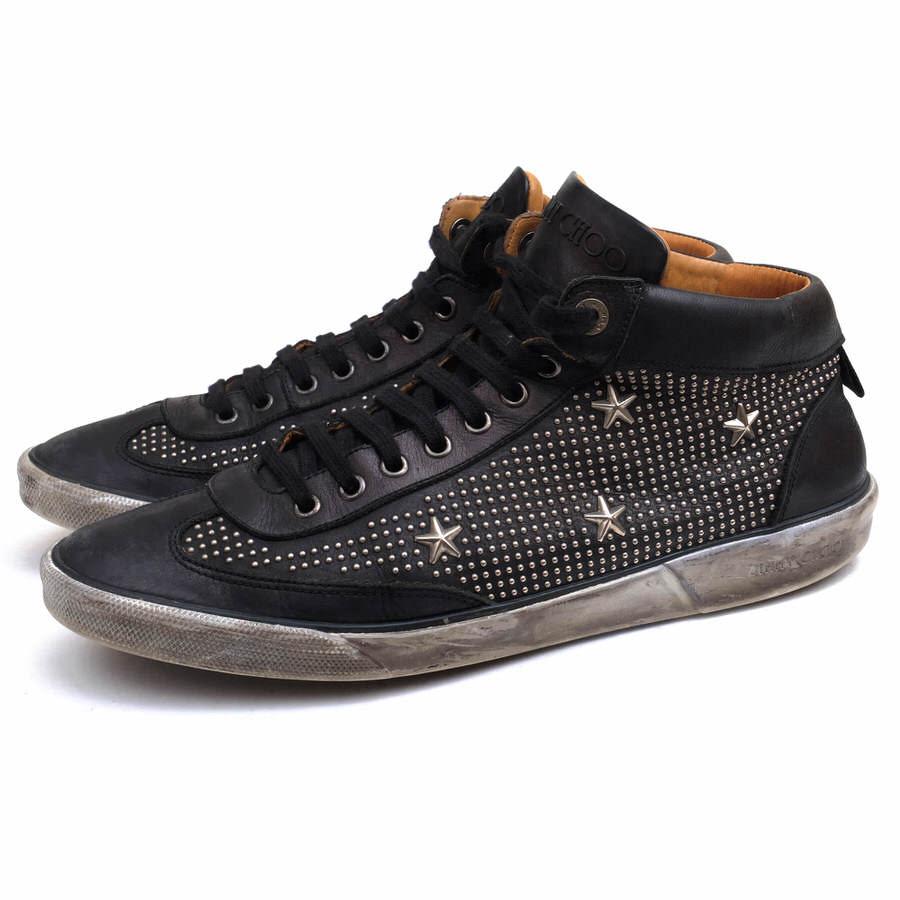 新版 Jimmy Choo ジミーチュウ ハイカットスニーカー カーフ 牛革 スタースタッズ スタッズ S8676 Desir Yahoo ショッピング店 通販 Yahoo ショッピング 日本産 Brivanbiotech Com