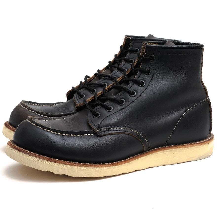 red wing moc toe navy