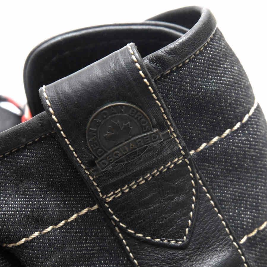 ○ディースクエアード DSQUARED2 カウレザー 牛革 レースアップブーツ GRIZZLY BOOTS グリズリーブーツ デニム メンズ 【中古】 中古 DSQUARED2（ディースクエアード） レースアップブーツ カウレザー 牛革