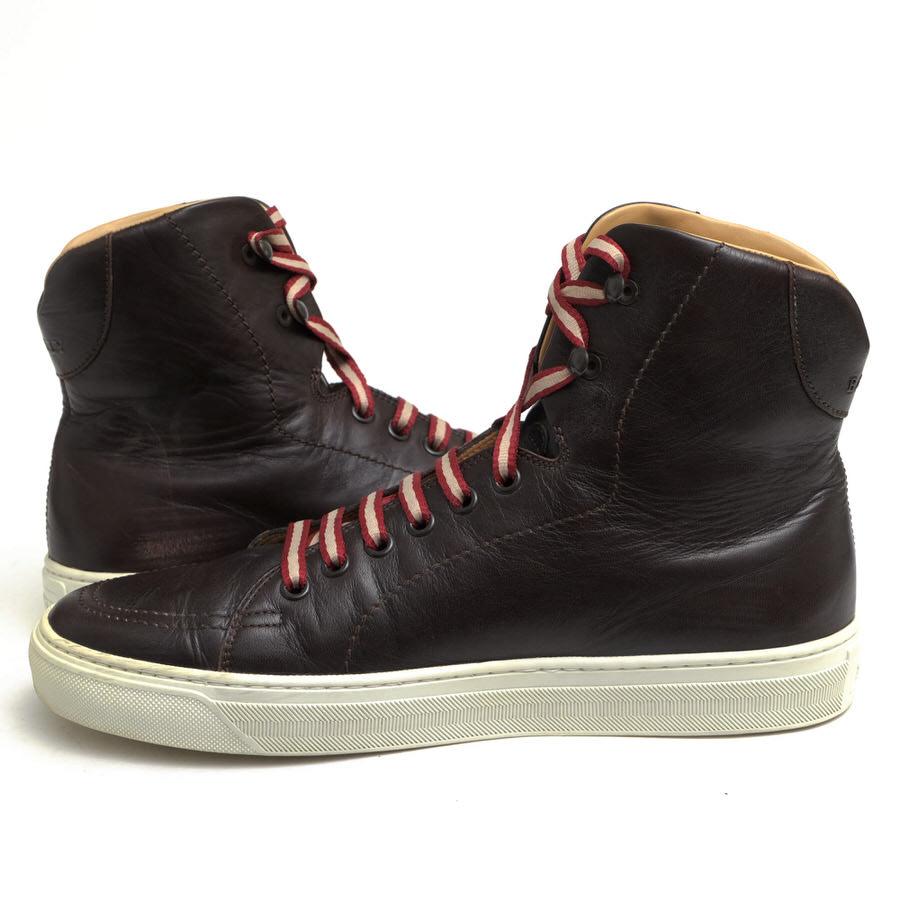 BALLY ハイカットスニーカー サイズEU8E／US9D メンズスニーカー：レザー ハイカット スリップオン | バリー