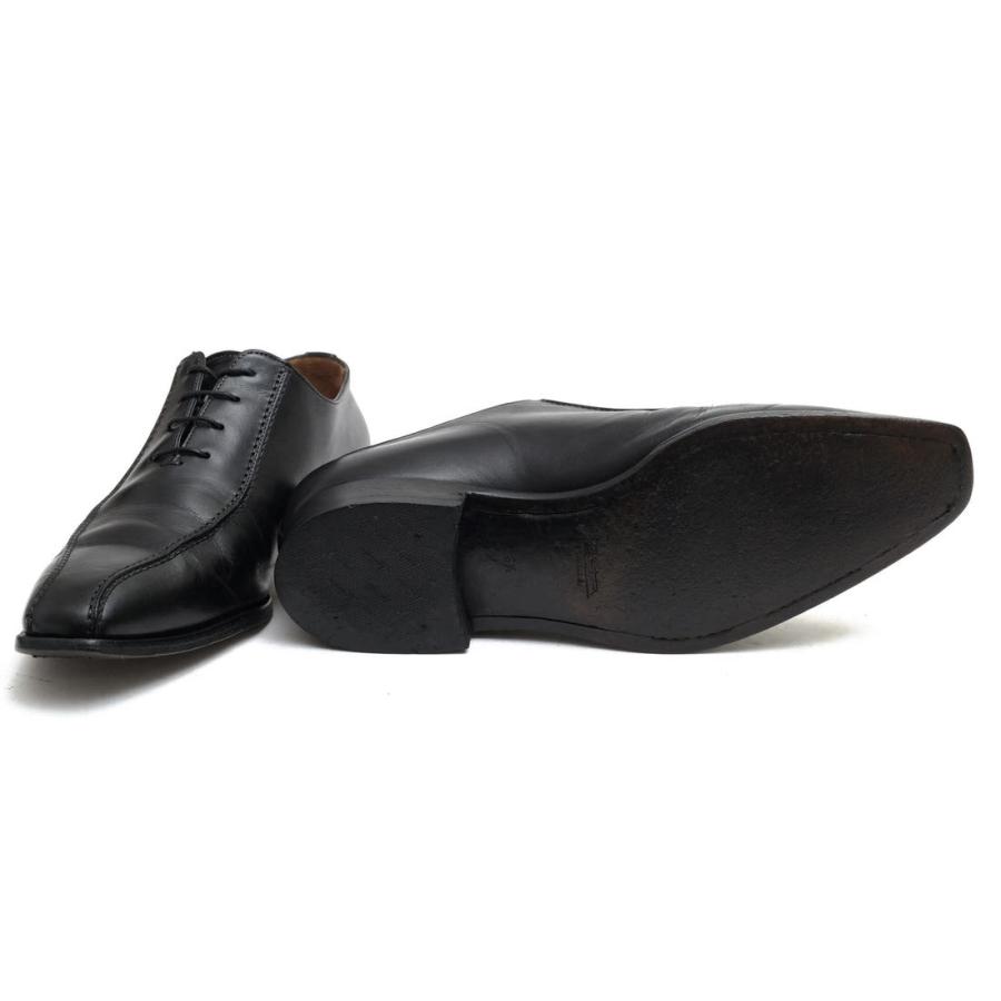 サントーニ／Santoni シューズ ビジネスシューズ 靴 ビジネス メンズ 男性 男性用レザー 革 本革 ブラック 黒  6804 01  スワールトゥ レザーソール マッケイ製法 SANTONI（サントーニ） ビジネスシューズ 6804 01 牛革 カーフ