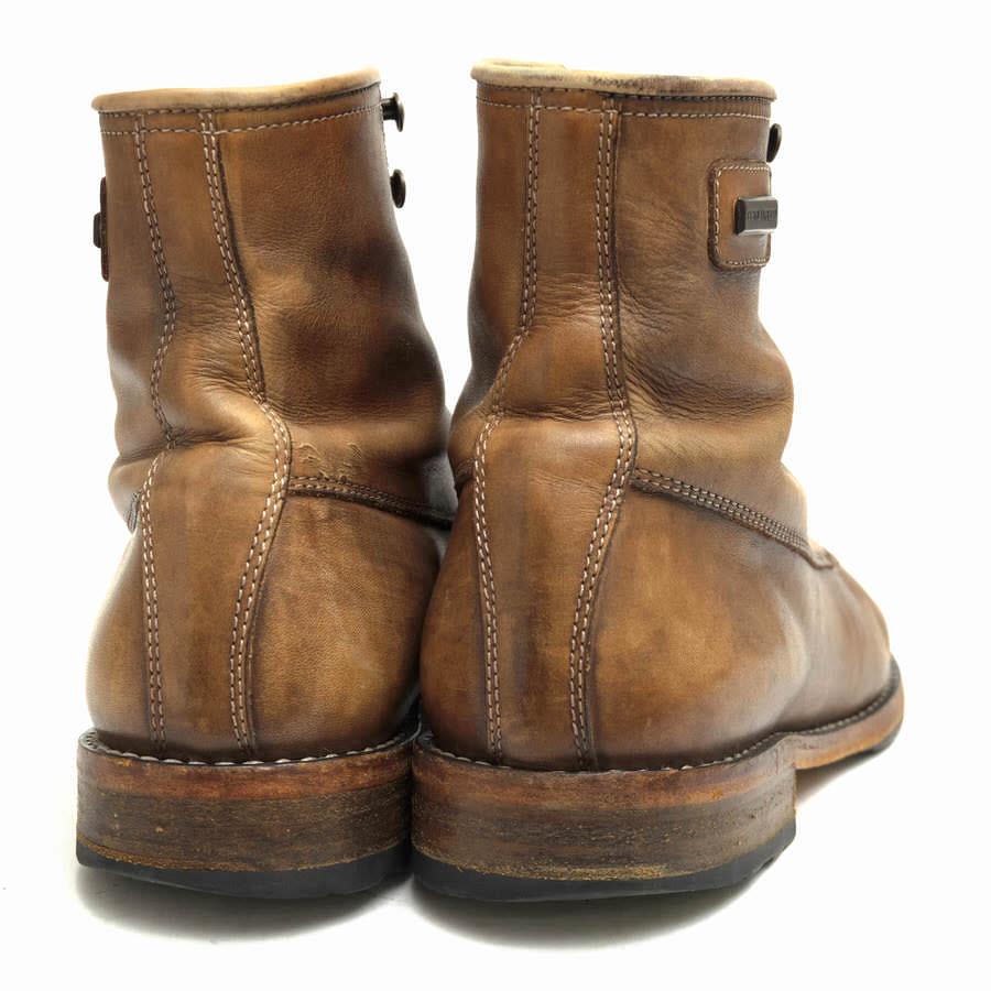 DSQUARED2 ディースクエアード ワークブーツ AB407 牛革 モックトゥ 