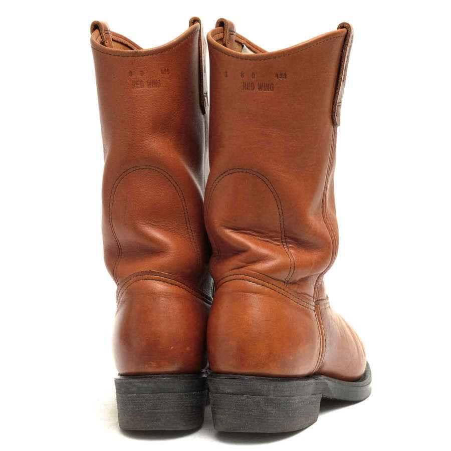古着 Usa製 ペコスブーツ ワイズ細め ビンテージ Red レッドウィング Wing