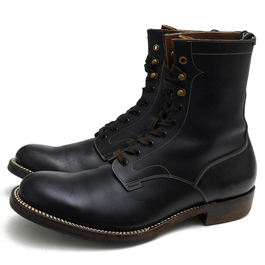 foot the coacher フットザコーチャー レースアップブーツ 牛革 