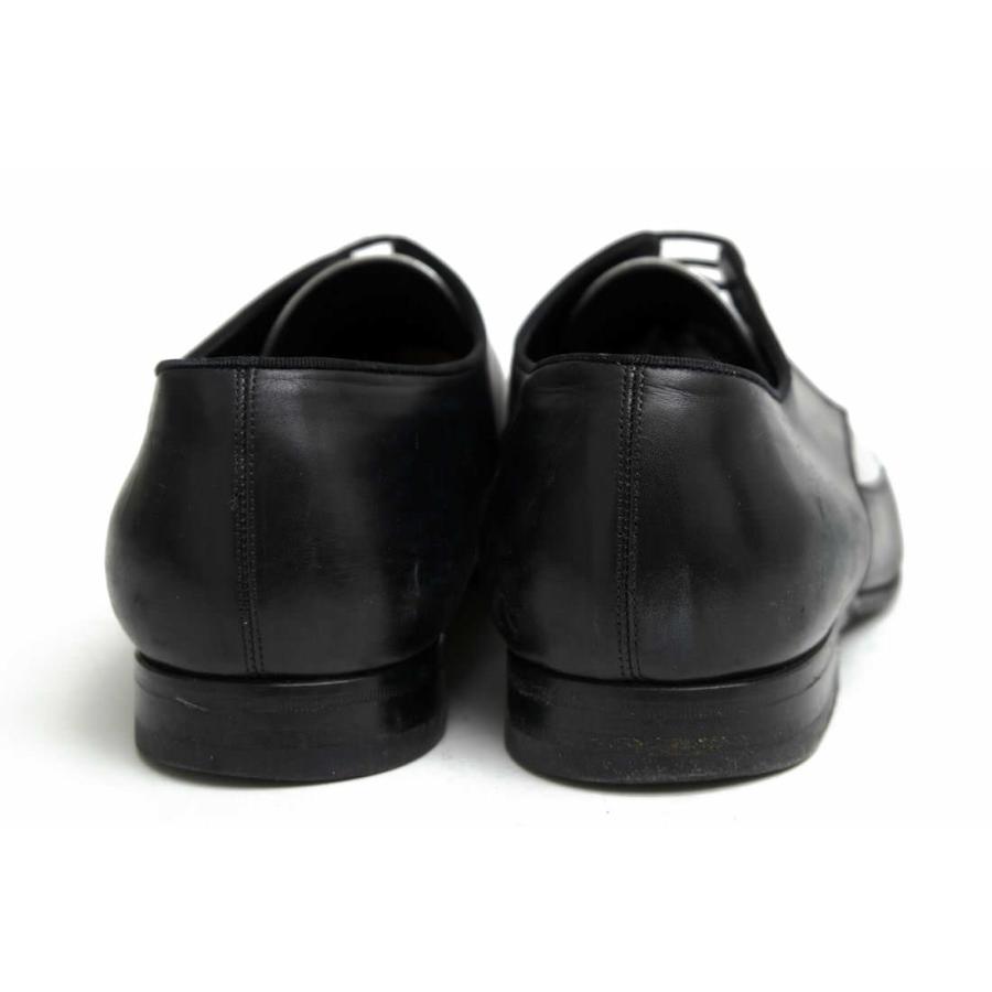 ○サンローラン YVES SAINT LAURENT 牛革 カーフ ビジネスシューズ 315208 オックスフォードシューズ プレーントゥ レザーソール   中古 Yves Saint Laurent（イヴ・サンローラン） サンローラン ビジネス