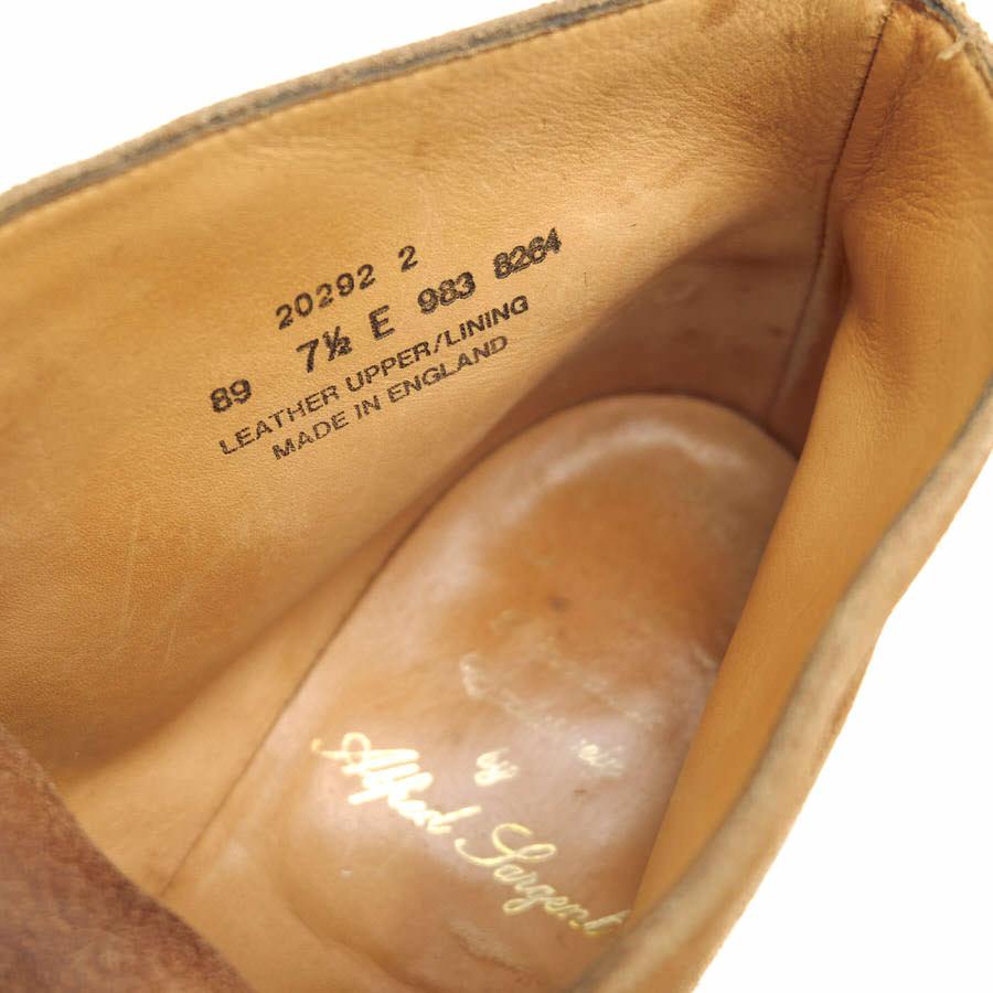 ○アルフレッドサージェント Alfred Sargent シップス SHIPS別注 牛革 チャッカブーツ 20292 CHUKKA BOOT プレーントゥ グッドイヤ 中古 Alfred Sargent（アルフレッドサージェント） チャッカブーツ 20292