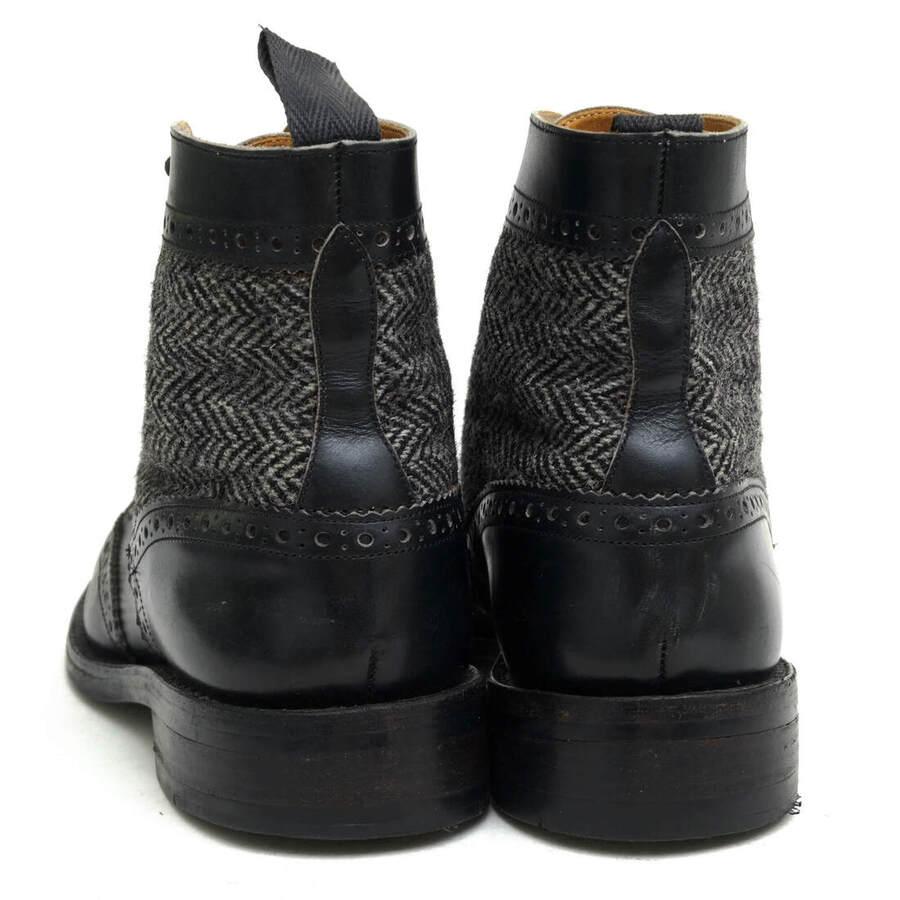 ○トリッカーズ Tricker's 牛革 レースアップブーツ M6972 Brogue Boot ツイード カントリーブーツ ウイングチップ ダイナイトソー 中古 Tricker's（トリッカーズ） レースアップブーツ M6972 Brogue Boot