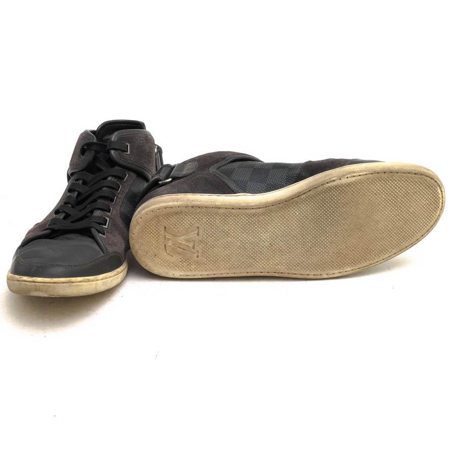 LOUIS VUITTON Louis Vuitton ヴィトン ハイカットスニーカー 牛革