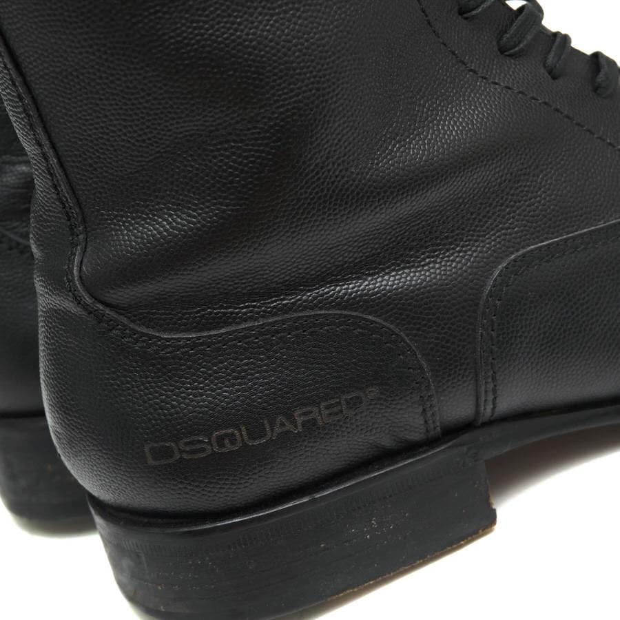 ○ディースクエアード DSQUARED2 牛革 カーフ レースアップブーツ スコッチグレイン型押し ストレートチップ マッケイ製法 メンズ  中古 DSQUARED2（ディースクエアード） レースアップブーツ 牛革 カーフ