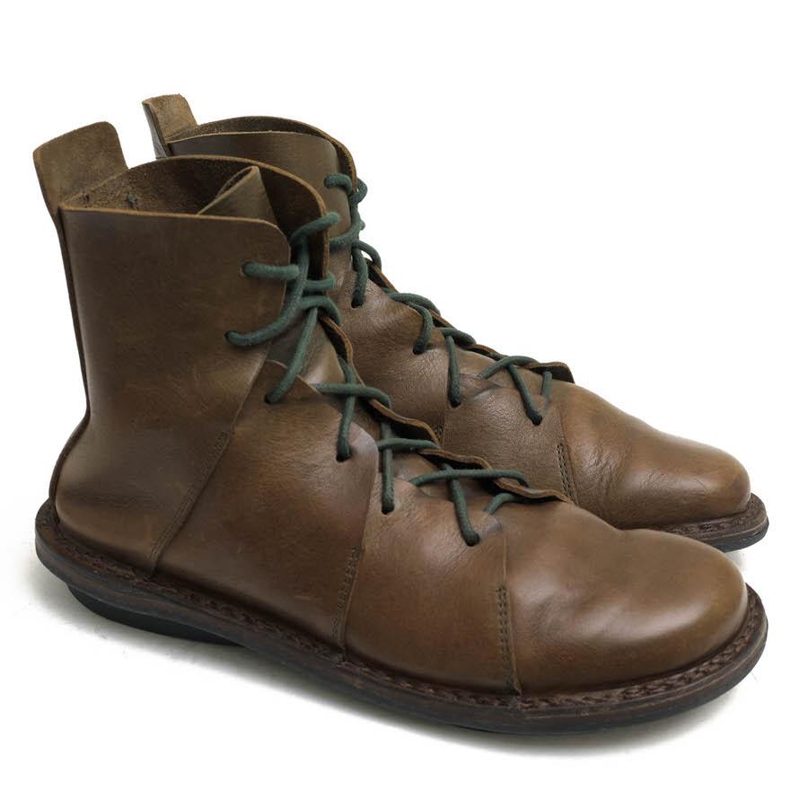 超美品　トリッペン　trippen ノマド　レザー　レースアップ　ブーツ trippen（トリッペン） NOMAD WAW ノマド WHT-BK ショートブーツ
