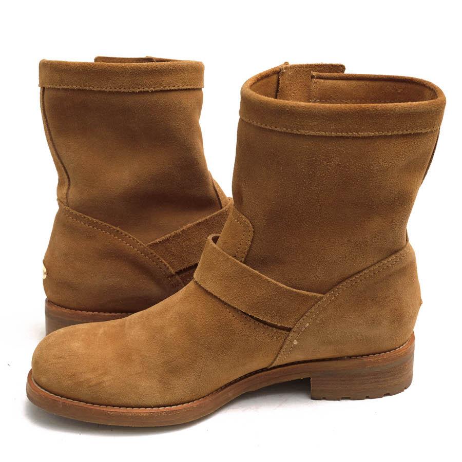 ○ジミーチュウ Jimmy Choo 牛革 エンジニアブーツ YOUTH ユース バイカーブーツ 定番 レディース 【中古】 中古 JIMMY CHOO（ジミーチュウ） エンジニアブーツ YOUTH ユース 牛革