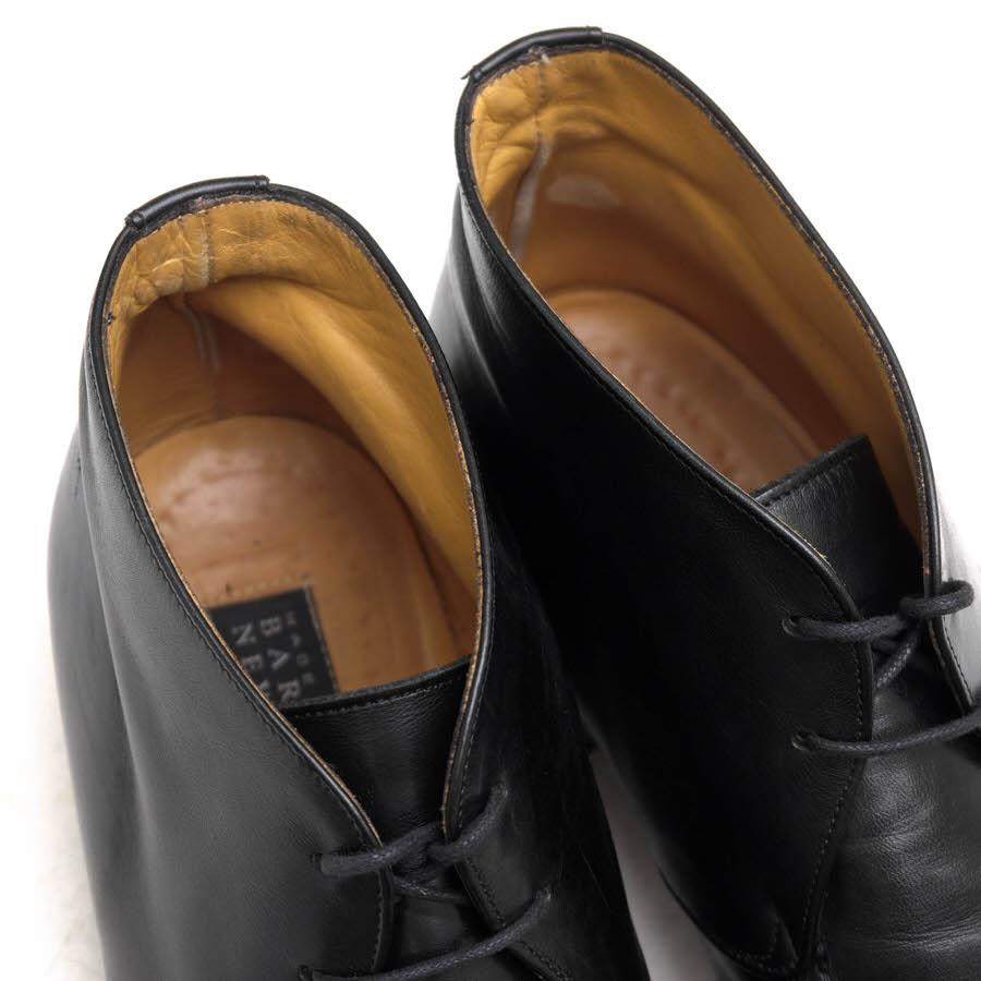 新古品　BARNEYS NEW YORK ショート　ブーツ　黒　本革　(ヤギ革) ショートブーツ（2249163）｜BARNEYS NEW YORK(バーニーズ