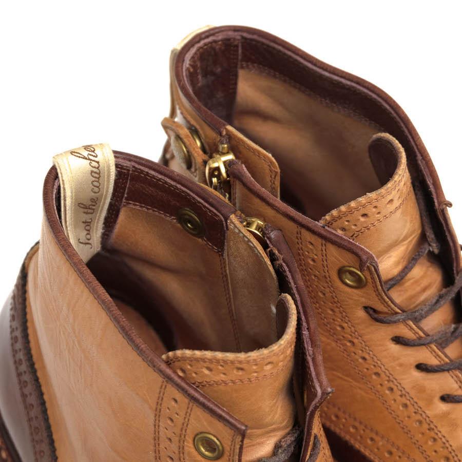 foot the coacher フットザコーチャー レースアップブーツ 09 09 牛革
