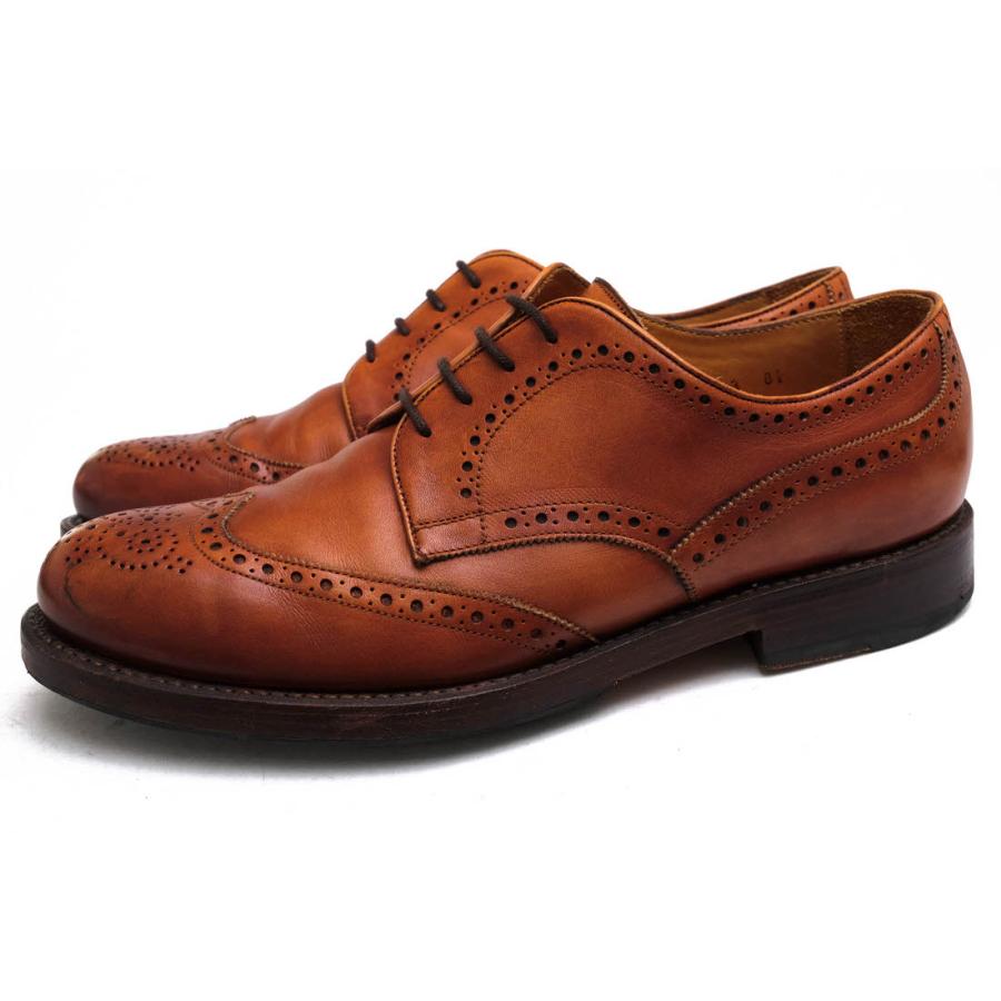 ○ジャランスリワヤ JALAN SRIWIJAYA カーフ 牛革 ビジネスシューズ 98364 1663 ウイングチップ グッドイヤーウェルト製法 メンズ  中古 JALAN SRIWIJAYA（ジャラン スリウァヤ） ジャランスリワヤ ビジネス