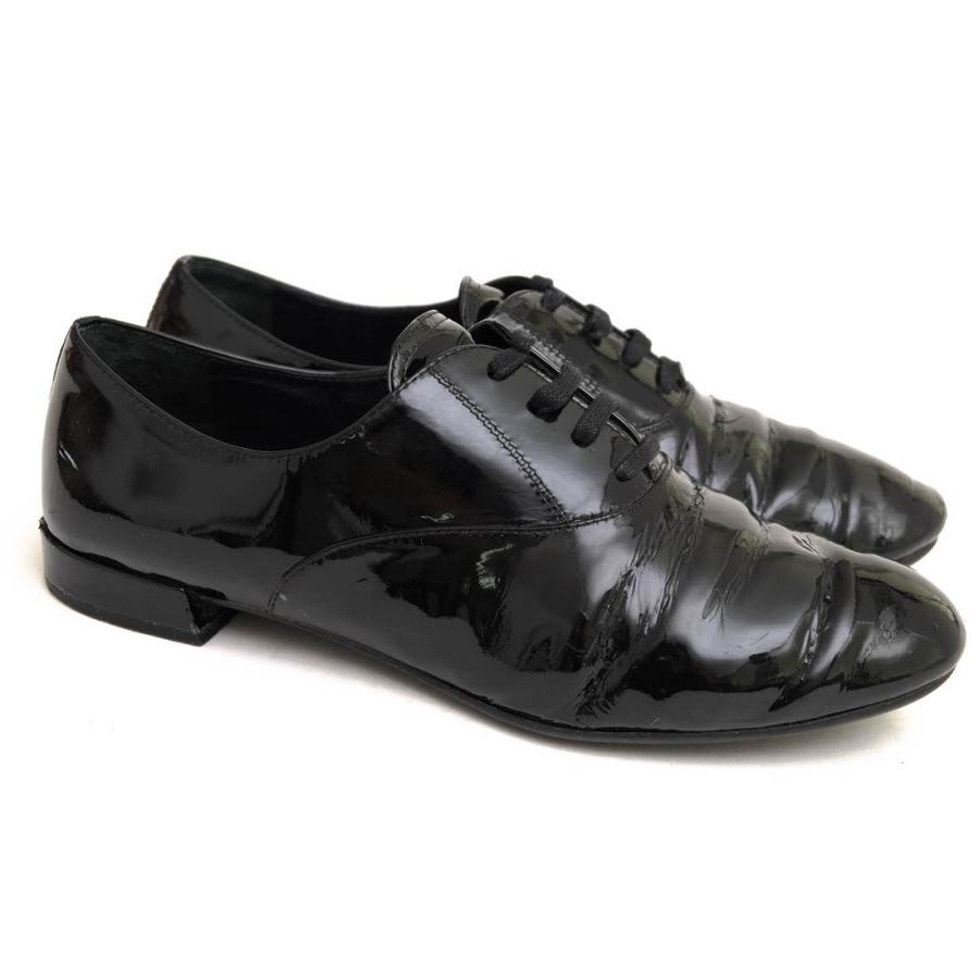 PRADA（プラダ） ビジネスシューズ エナメル 牛革 オックスフォード 