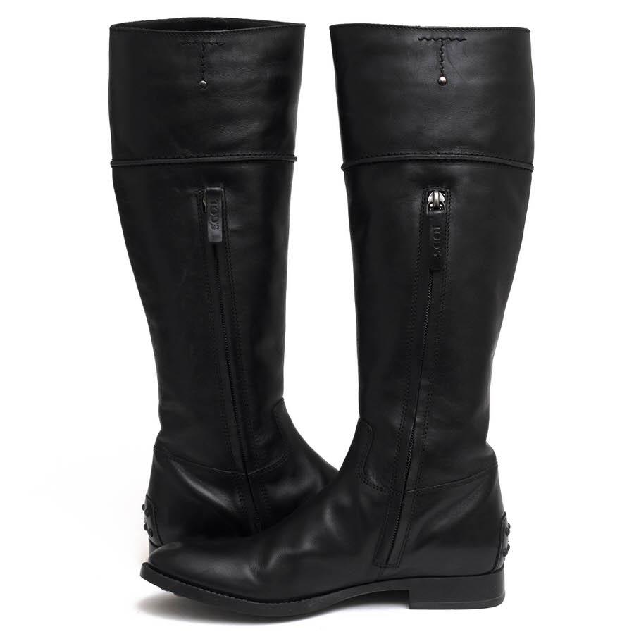 TOD'S（トッズ） ロングブーツ 牛革 カーフ 乗馬ブーツ ジョッキー