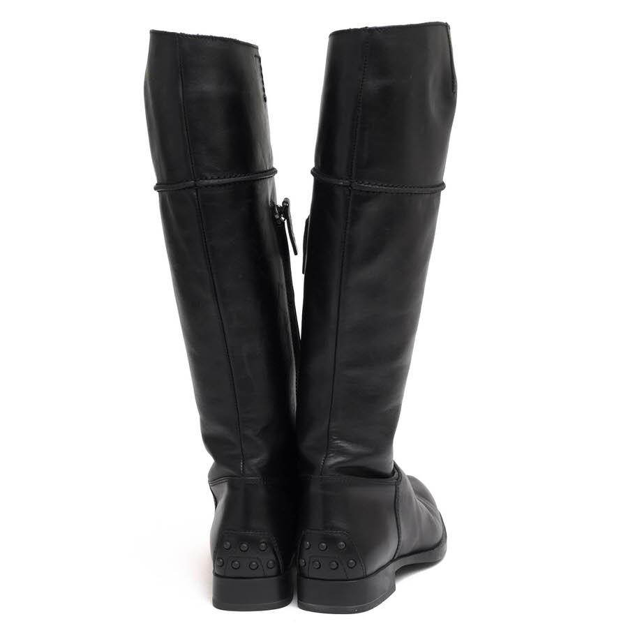 ★美品 TOD’S トッズ ジョッキー ロングブーツ ファスナー 23.5〜24 ☆美品 TOD'S トッズ ジョッキー ロングブーツ ファスナー 23.5〜24