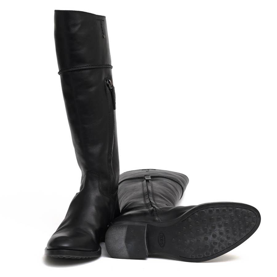 ★美品 TOD’S トッズ ジョッキー ロングブーツ ファスナー 23.5〜24 ☆美品 TOD'S トッズ ジョッキー ロングブーツ ファスナー 23.5〜24