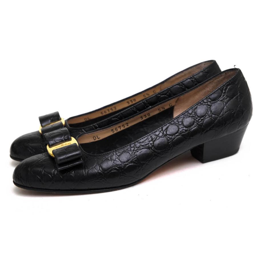Salvatore Ferragamo フェラガモ パンプス DL 56752 388 牛革 フラットパンプス VARA ヴァラリボン クロコ型押し レザーソール :t2681:Desir Yahoo!ショッピング店 - 通販 - Yahoo!ショッピング Salvatore Ferragamo フェラガモ パンプス DL 56752 388 牛革 フラットパンプス VARA ヴァラリボン クロコ型押し レザーソール :t2681:Desir Yahoo!ショッピング店 - 通販 - Yahoo!ショッピング