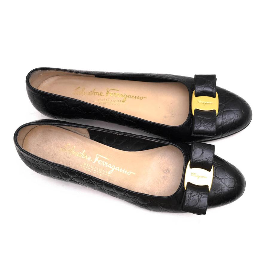 Salvatore Ferragamo フェラガモ パンプス DL 56752 388 牛革 フラット Salvatore Ferragamo フェラガモ パンプス DL 56752 388 牛革 フラット