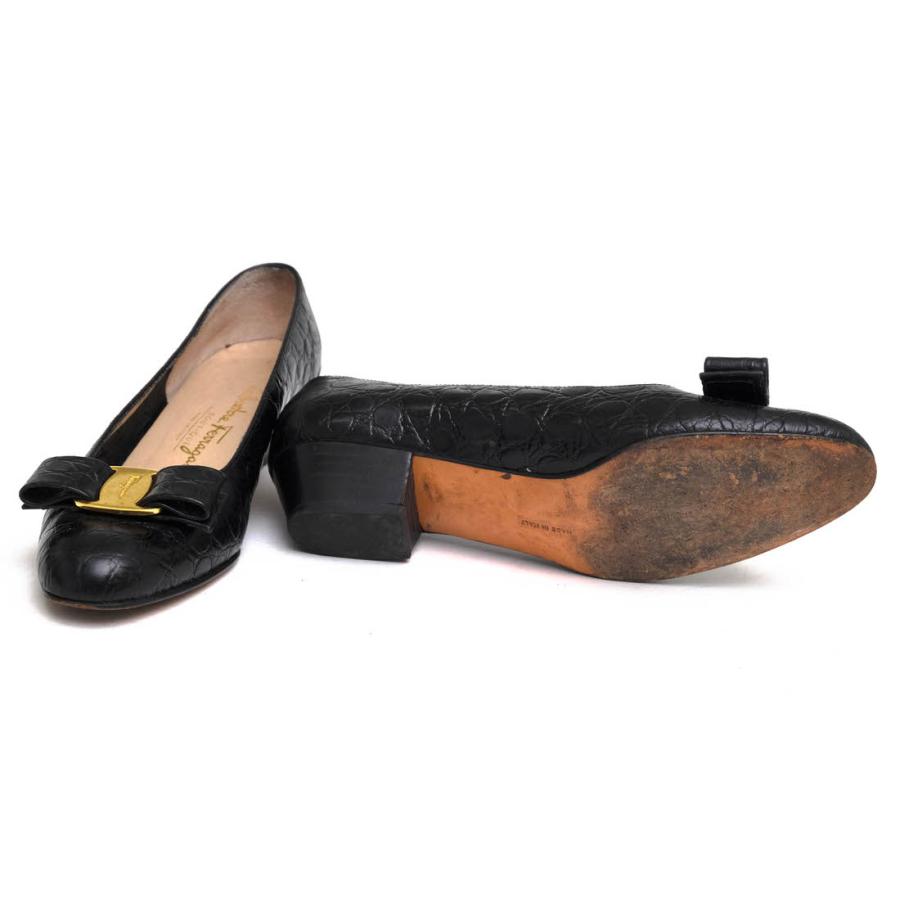 Salvatore Ferragamo フェラガモ パンプス DL 56752 388 牛革 フラット Salvatore Ferragamo フェラガモ パンプス DL 56752 388 牛革 フラット