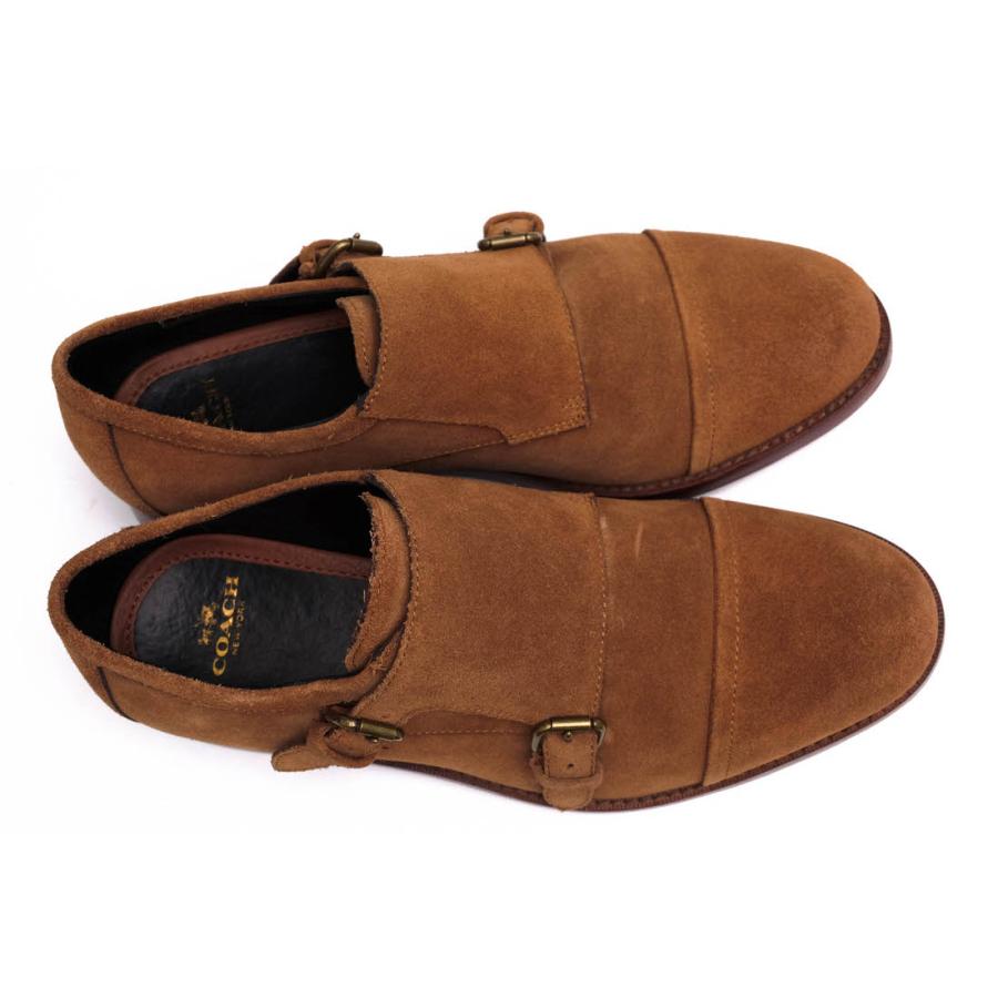 COACH コーチ ビジネスシューズ Q6576 ALEXANDER 牛革 ダブルモンク