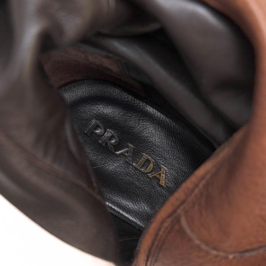 PRADA（プラダ） ロングブーツ 1W012C CERVO SHINE MORE 牛革 カーフ