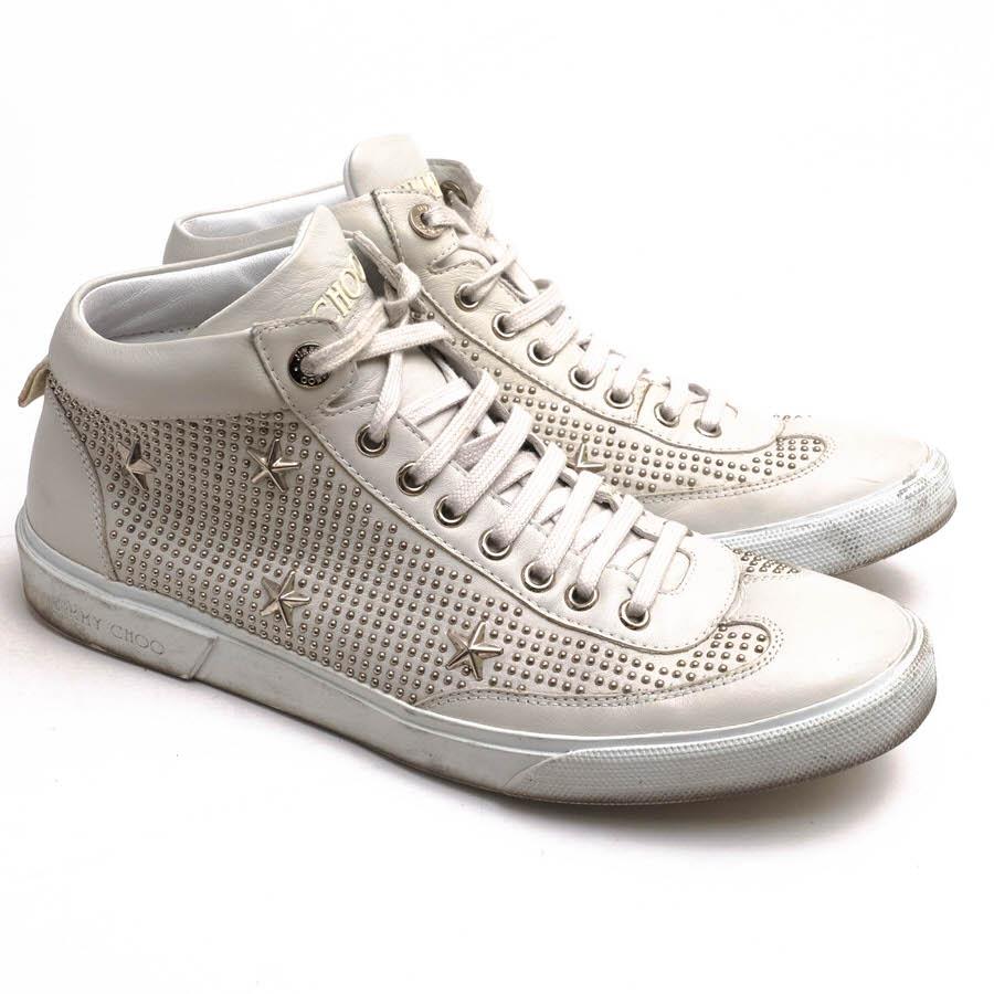 JIMMY CHOO（ジミーチュウ） ハイカットスニーカー VARLEY カーフ 牛革 
