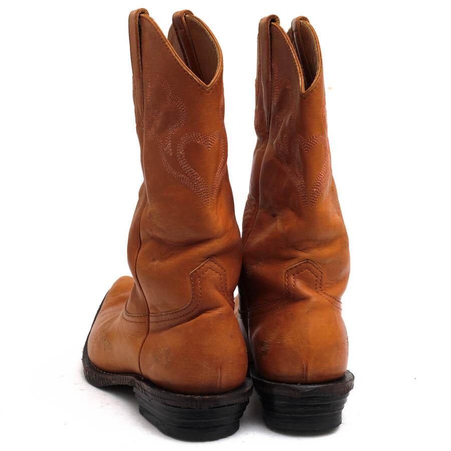 ナンバーナイン 03 カート期 レースアップ ブーツ 8 ブラウン ハート涙