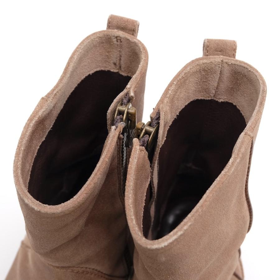 ○ブッテロ BUTTERO 牛革 サイドジップブーツ B1117 BROKE プレーントゥ メンズ 【中古】 中古 BUTTERO（ブッテロ） サイドジップブーツ B1117 BROKE 牛革 プレーン