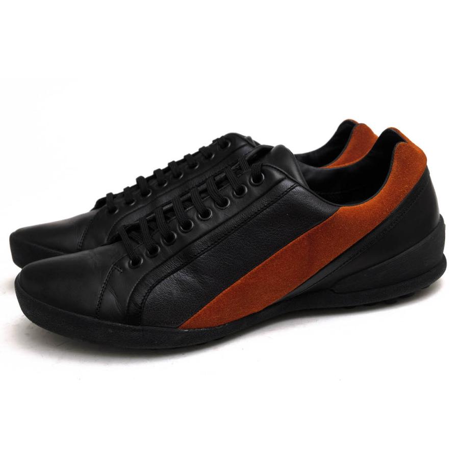 ○ゼニア Ermenegildo Zegna sport スポーツ 牛革 カーフ ローカットスニーカー 844 メンズ 【中古】 中古 ZEGNA（ゼニア） Ermenegildo Zegna ローカットスニーカー 844 sport