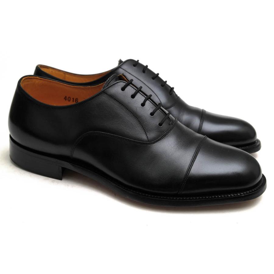 スコッチグレインビジネスシューズ4016 ストレートチップ黒
