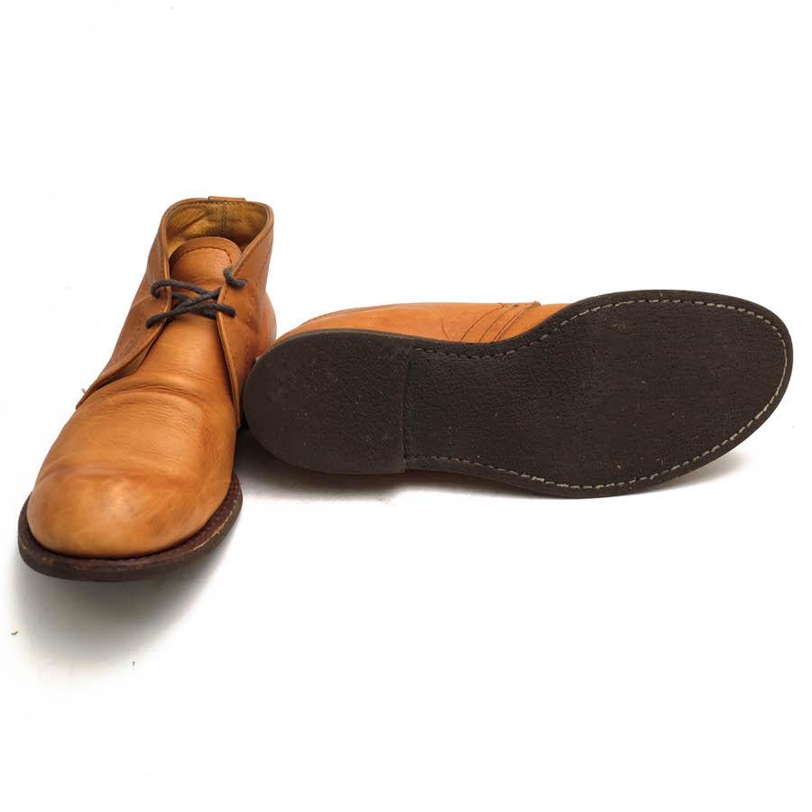 ○ミスターオリーブ MR.OLIVE 牛革 カウハイド チャッカブーツ ME-525 E.O.I WATER PROOF SHIRINK LEATHER CHUKKA BOOTS ウォータ  中古 MR.OLIVE（ミスターオリーブ） チャッカブーツ ME525 E.O.I WATER