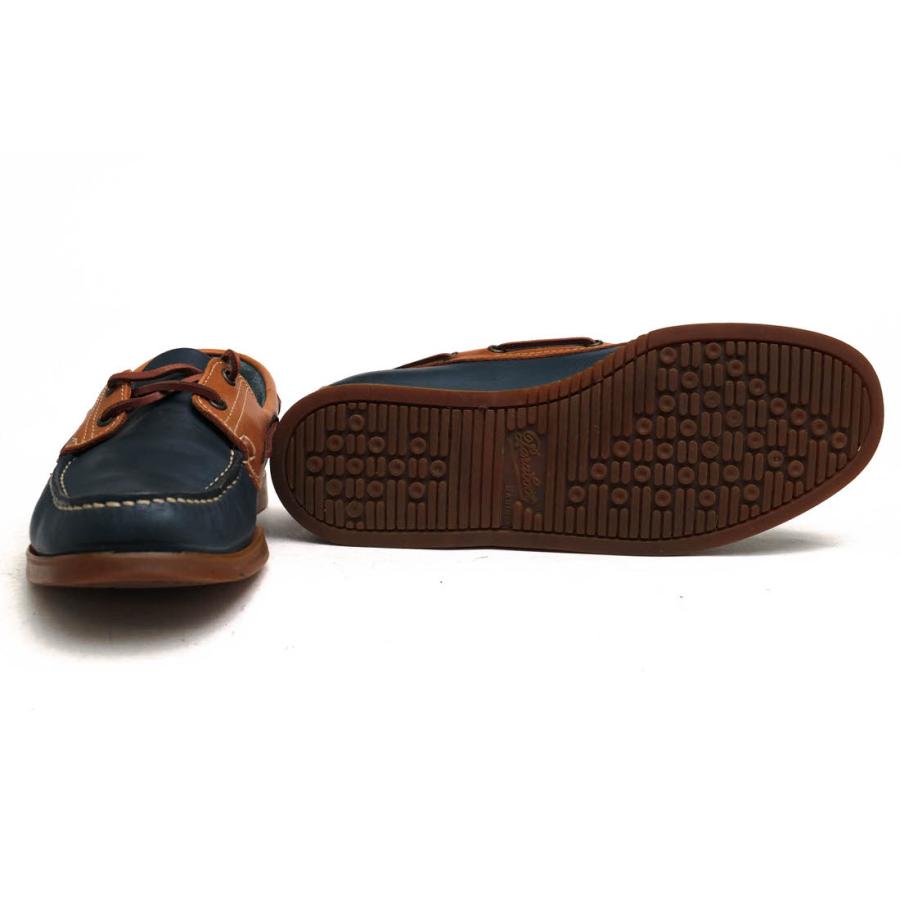 Paraboot 茶色と赤とネイビーのデッキシューズ Paraboot 茶色と赤とネイビーのデッキシューズ Paraboot