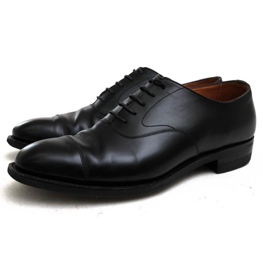 Perfetto ペルフェット 内羽根 ストレートチップ 5 1/2 革靴 黒